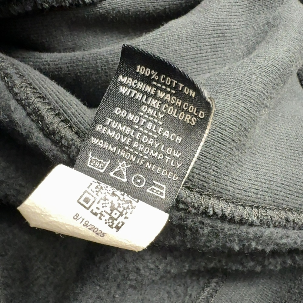 American Giant Zip Up Hoodie Men XL Black Cotton OutboundIQ Graphic Casual Style - Picture 5 of 8